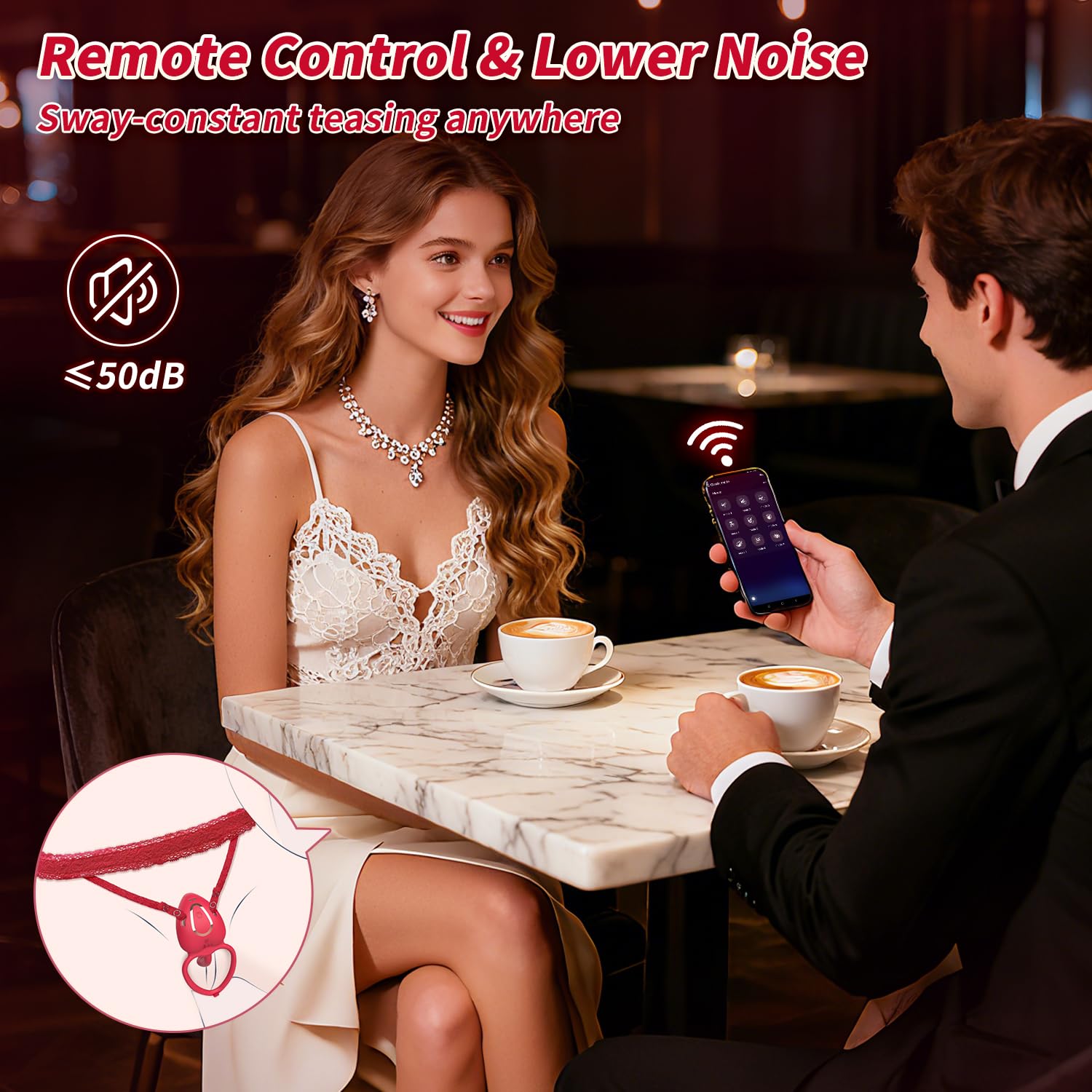 Whisper quiet luxury intimate wellness product visual