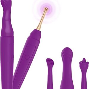 G Spot Vibrator Wand Adult Sex Toys & Games - Upgraded 2 in 1 Adult Toys for Women Sex Toys Nipple Clit Vibrators with 3 New Head & 10 Vibrations, Finger Mini Vibrator Couples Female Sex Toy Vibrater